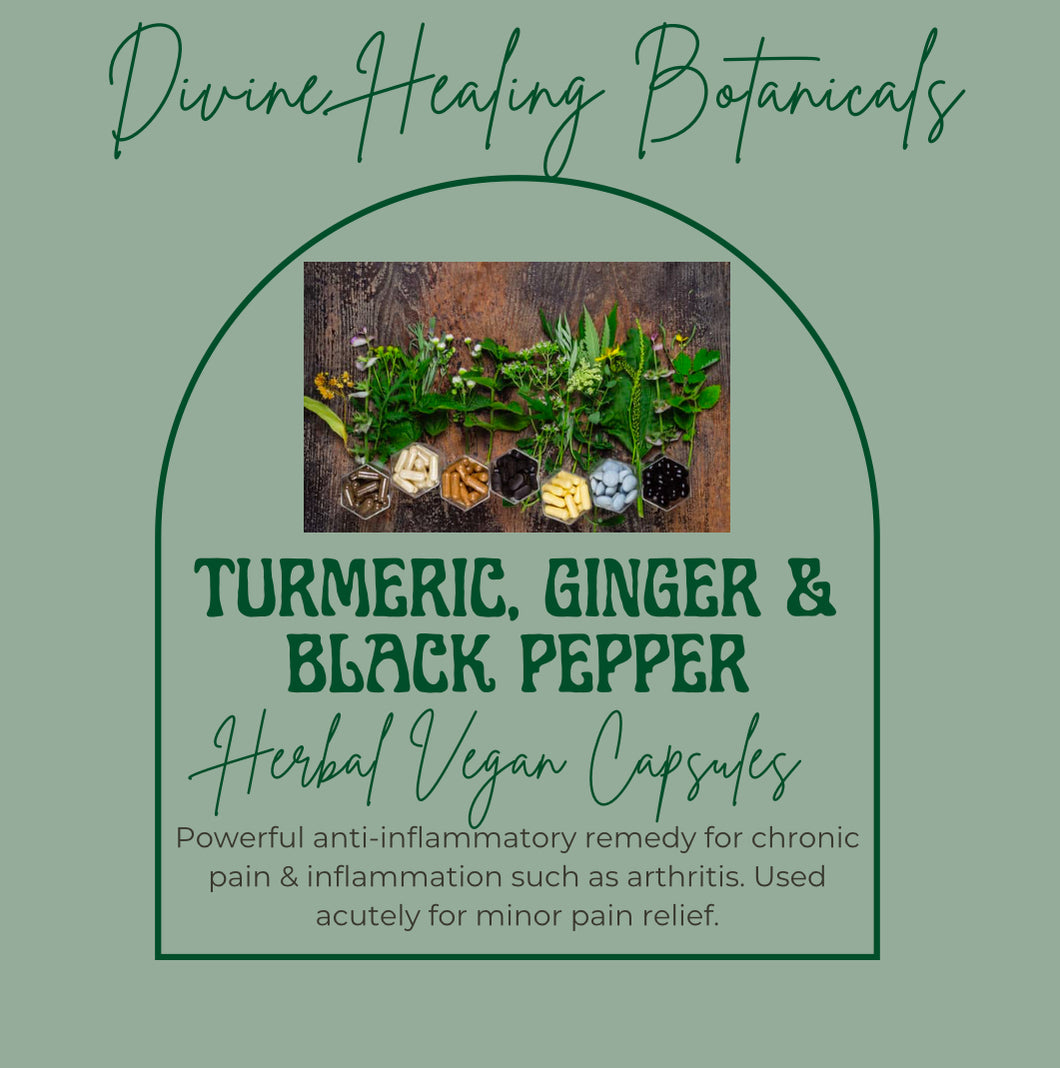 TURMERIC, GINGER & BLACK PEPPER CAPSULES